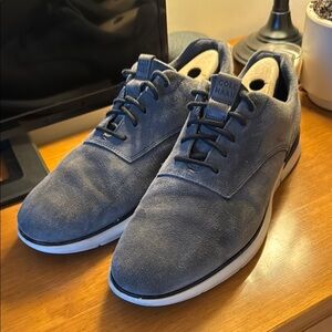 Cole Haan Grey Suede Oxford Derbys